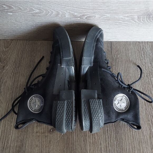 Converse All Star Disrupt CX Hi Triple Black Faux Suede High Top Sneakers Size 7 - Picture 6 of 9